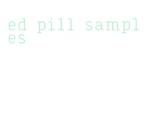 ed pill samples