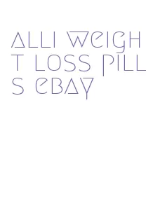 alli weight loss pills ebay