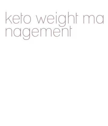 keto weight management