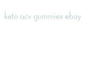 keto acv gummies ebay