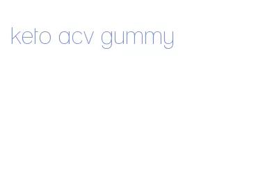 keto acv gummy