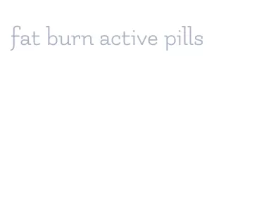 fat burn active pills