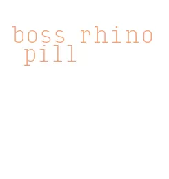 boss rhino pill