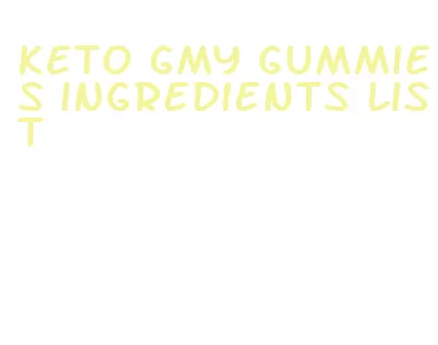 keto gmy gummies ingredients list