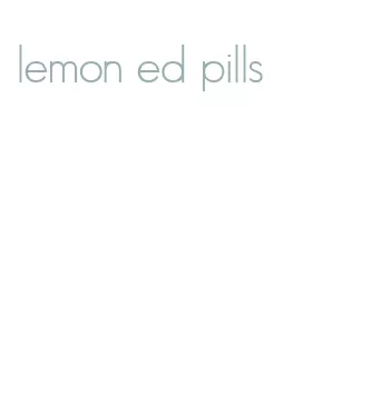 lemon ed pills