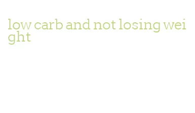 low carb and not losing weight