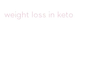 weight loss in keto