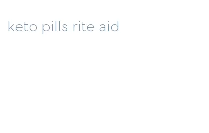 keto pills rite aid