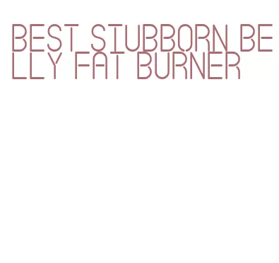 best stubborn belly fat burner