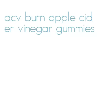 acv burn apple cider vinegar gummies