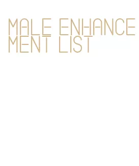 male enhancement list