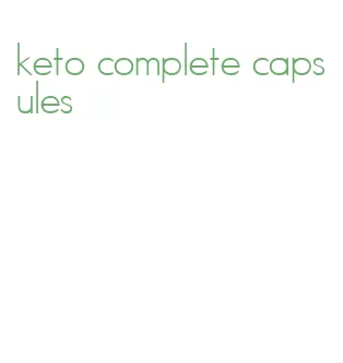 keto complete capsules