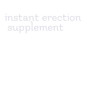 instant erection supplement