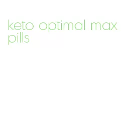keto optimal max pills