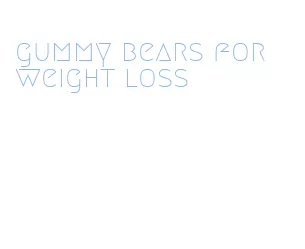 gummy bears for weight loss