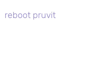 reboot pruvit