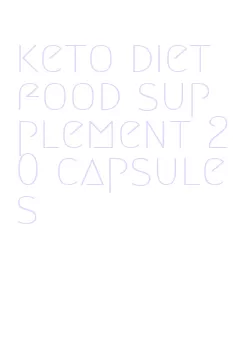 keto diet food supplement 20 capsules