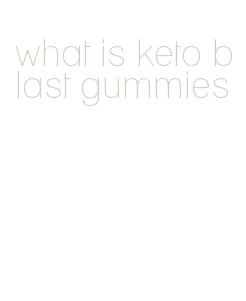 what is keto blast gummies