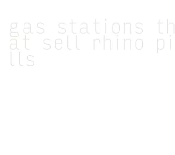 gas stations that sell rhino pills