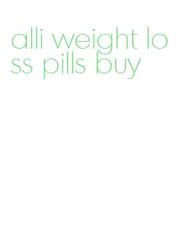 alli weight loss pills buy