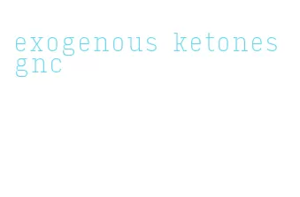 exogenous ketones gnc