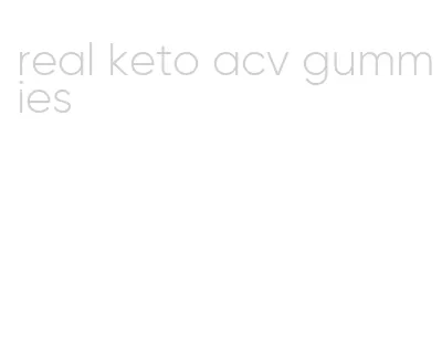 real keto acv gummies