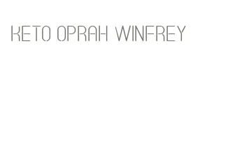 keto oprah winfrey