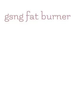 gsng fat burner