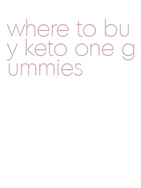 where to buy keto one gummies