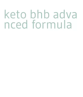 keto bhb advanced formula