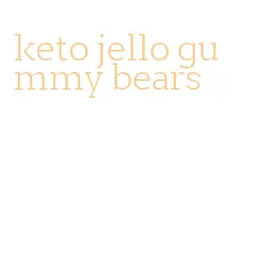 keto jello gummy bears