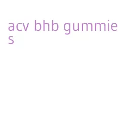 acv bhb gummies