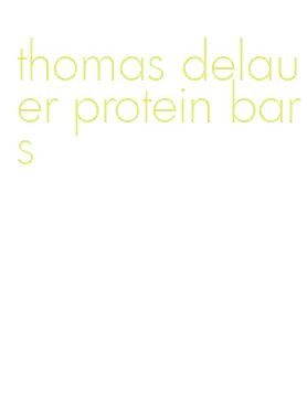 thomas delauer protein bars