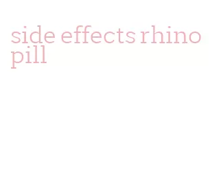 side effects rhino pill