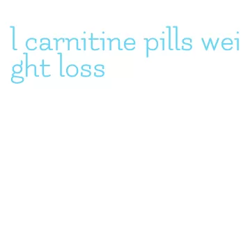 l carnitine pills weight loss