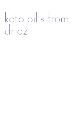 keto pills from dr oz