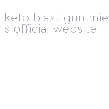 keto blast gummies official website