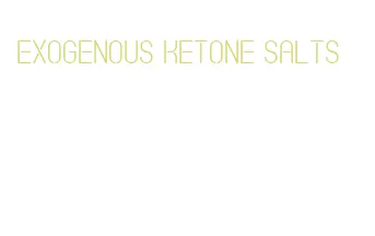 exogenous ketone salts