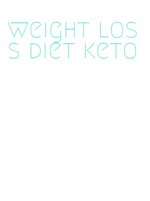 weight loss diet keto