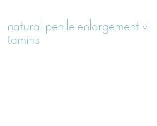 natural penile enlargement vitamins