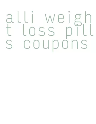 alli weight loss pills coupons