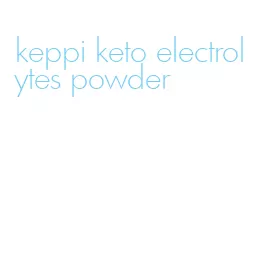 keppi keto electrolytes powder