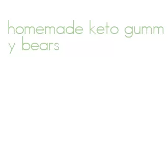 homemade keto gummy bears