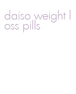 daiso weight loss pills