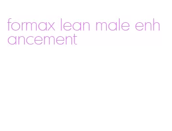 formax lean male enhancement