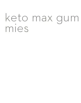 keto max gummies
