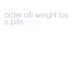 order alli weight loss pills