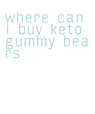 where can i buy keto gummy bears