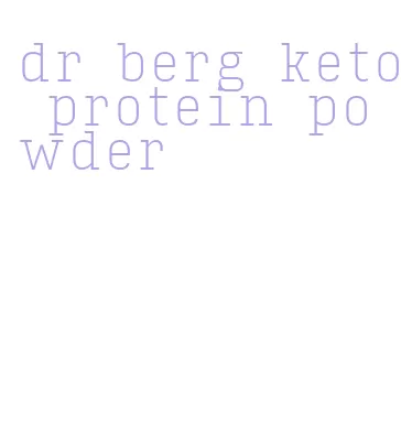 dr berg keto protein powder