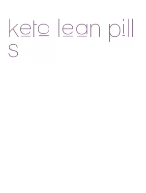 keto lean pills